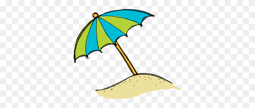 353x298 Пляжный Зонтик Песок Клипарт - Пляжные Игрушки Клипарт