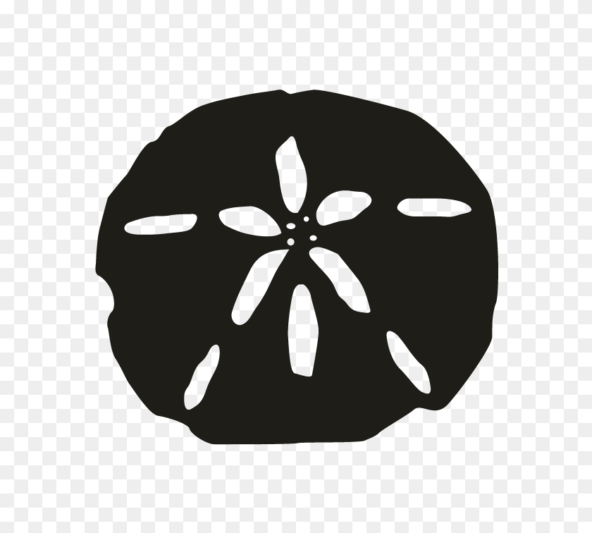696x696 Sand Dollar Png Black And White Transparent Sand Dollar Black - Sand Dollar PNG