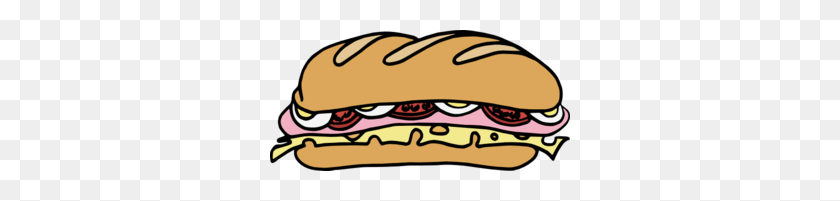 300x141 Sandwich Clip Art - Peanut Butter And Jelly Sandwich Clipart