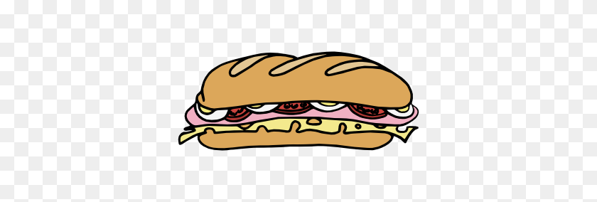 410x224 Sandwich Clip Art Free - Chicken Sandwich Clipart