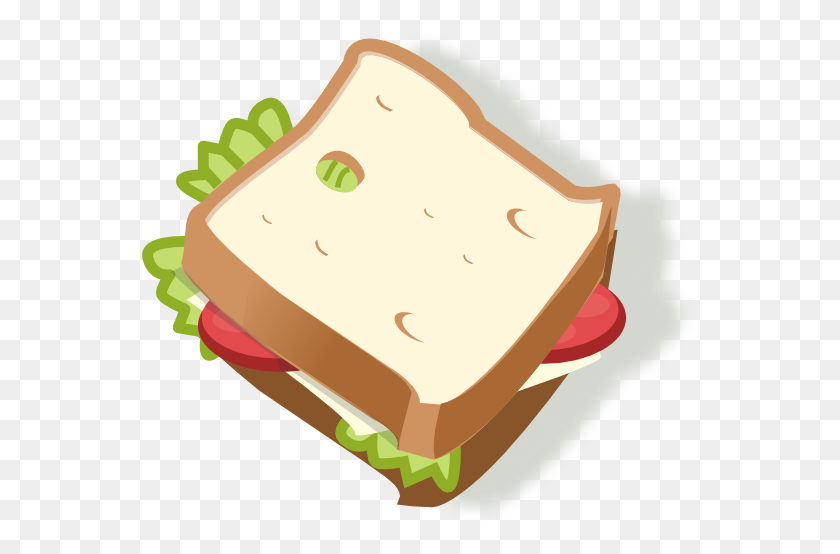 555x494 Sandwich Clipart - Sub Clip Art