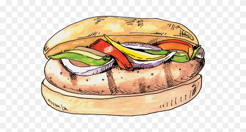 Sandwich Clipart Makanan Hangat - Clipart Hangat - Gambar cl