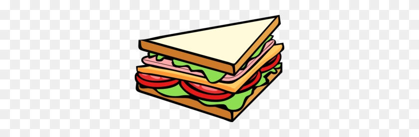 300x216 Sandwich Half Clip Art - Grilled Cheese Sandwich Clipart