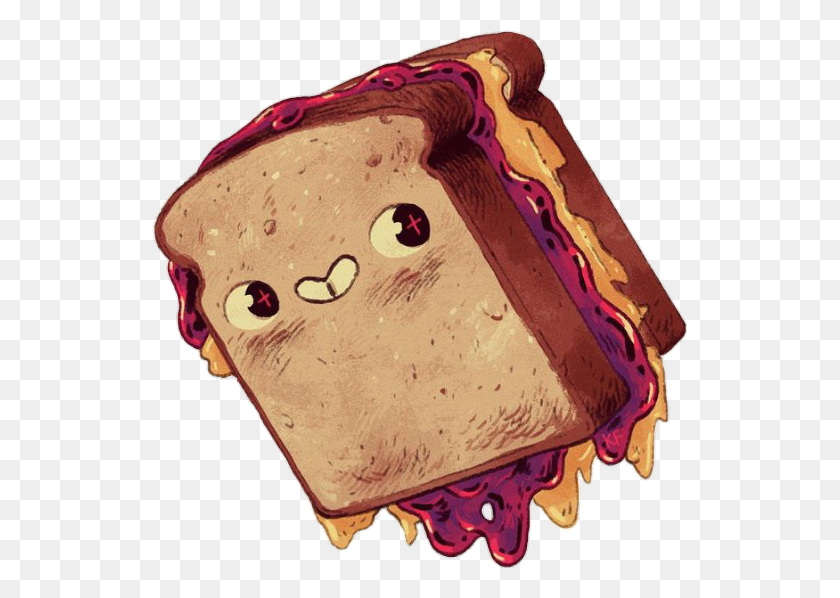 535x538 Sandwich Peanutbutter Jelly - Peanut Butter And Jelly Clipart