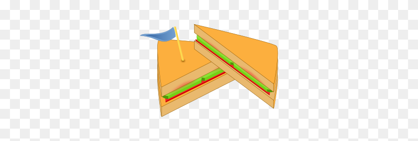 300x225 Sandwich With A Flag Png Clip Arts For Web - Sandwich Clipart PNG