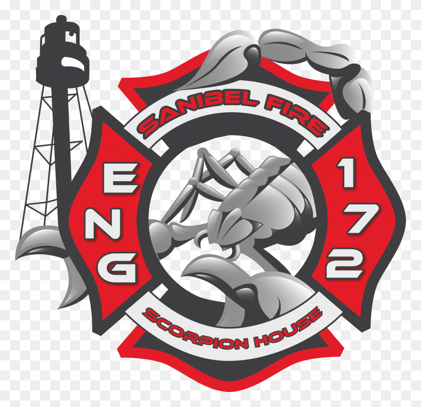 4902x4736 Sanibel Fire And Rescue District - Fire Department Logo Clipart