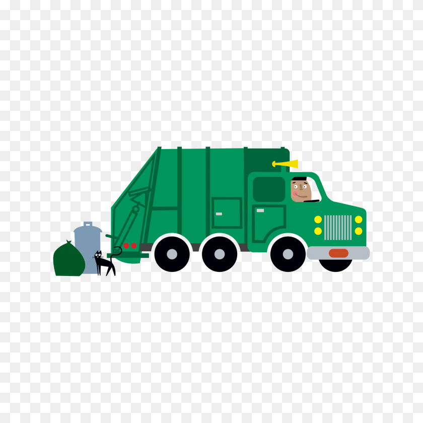 2048x2048 Sanitation Truck - Log Truck Clip Art