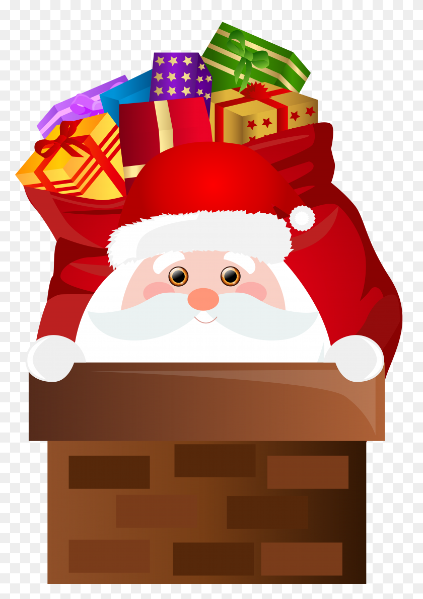5514x8000 Santa Claus Chimney Transparent Png Clip Gallery - Chimney Clipart