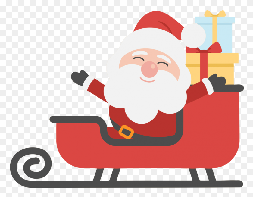 984x750 Santa Claus Christmas Day Christmas Tree Holiday Gift Free - Santa Clipart Free