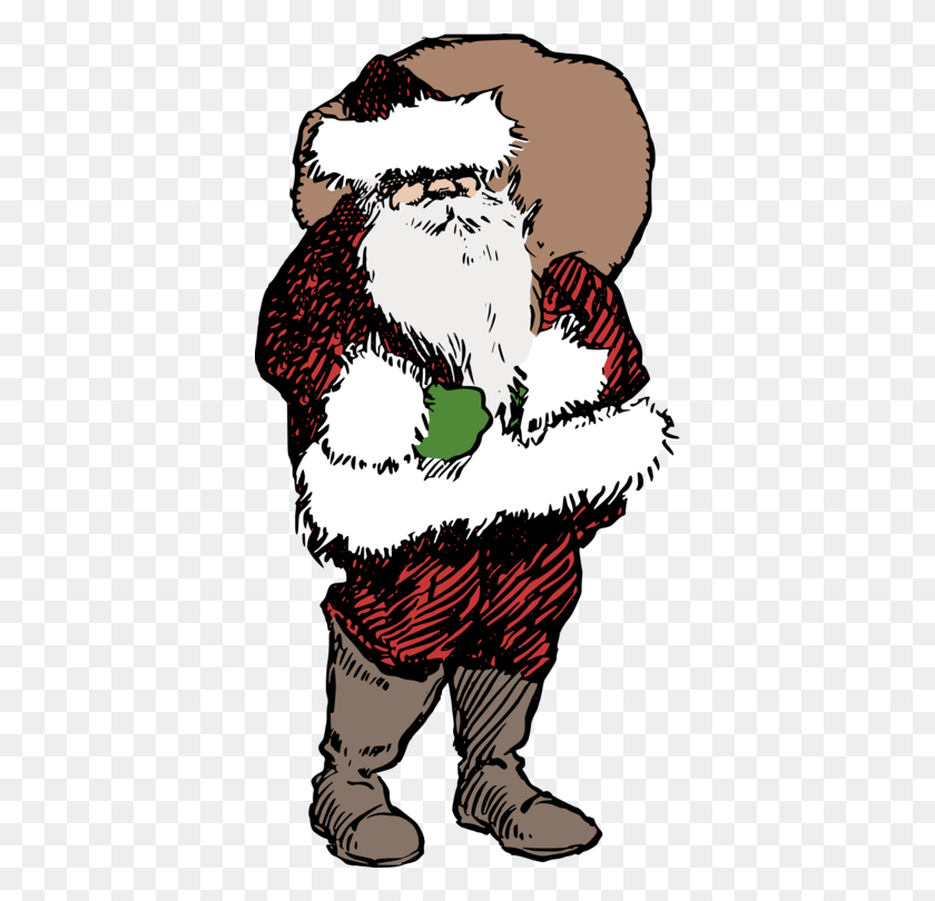 382x750 Santa Claus Christmas Day Computer Icons Father Christmas Download - Santa Beard Clipart