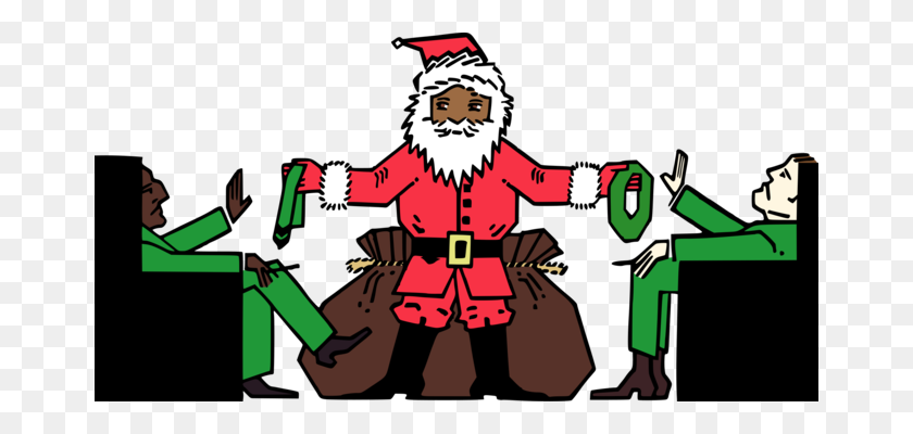 666x340 Santa Claus Día De Navidad Amor, Santa Polo Norte Vocabulario Gratis - Christmas Rudolph Clipart