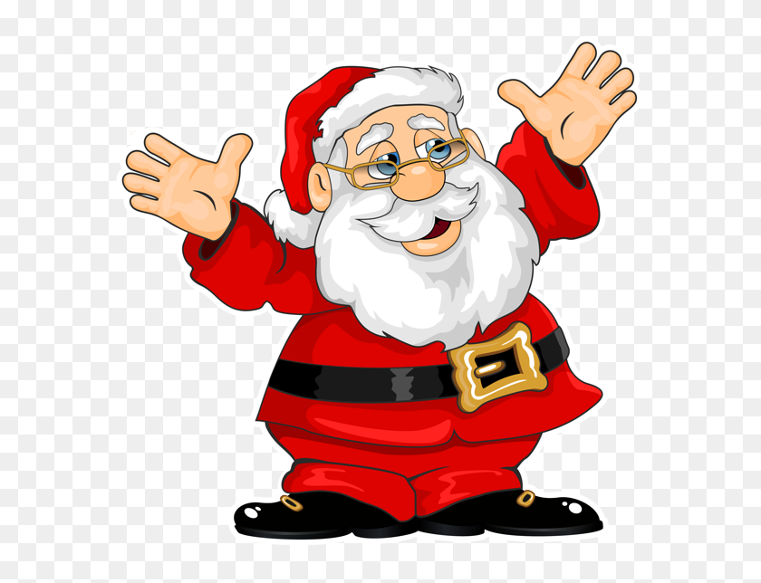 600x584 Santa Claus Clip Art - 4th Of July Clipart Animated
