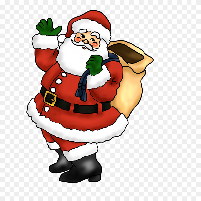 2000x2000 Santa Claus Clip Art - Free Christmas Eve Clipart
