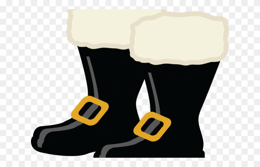 640x480 Santa Claus Clipart Boot - Snow Boots Clipart