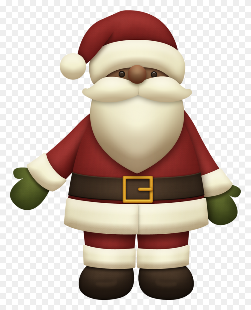 818x1024 Santa Claus Clipart December - Santa Claus Clipart