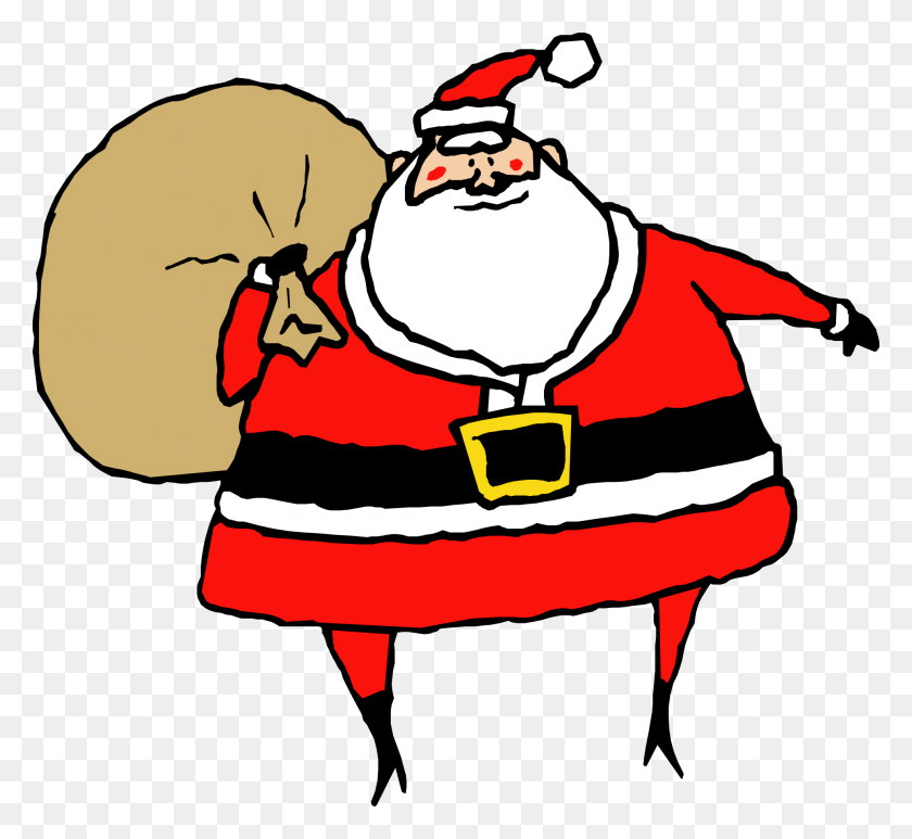 1969x1800 Santa Claus Clipart Borracho Santa Claus Y Reno Vector Clip - Borracho Santa Clipart