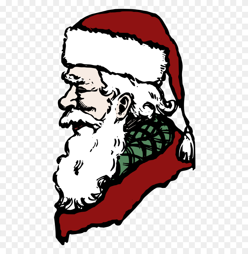 484x800 Санта-Клаус Рисунок Картинки - Черный Санта-Клаус Клипарт