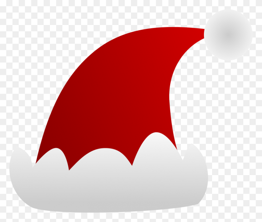 800x667 Santa Claus Hat Clip Art Free Vector In Open Office Drawing - Crazy Hat Clipart