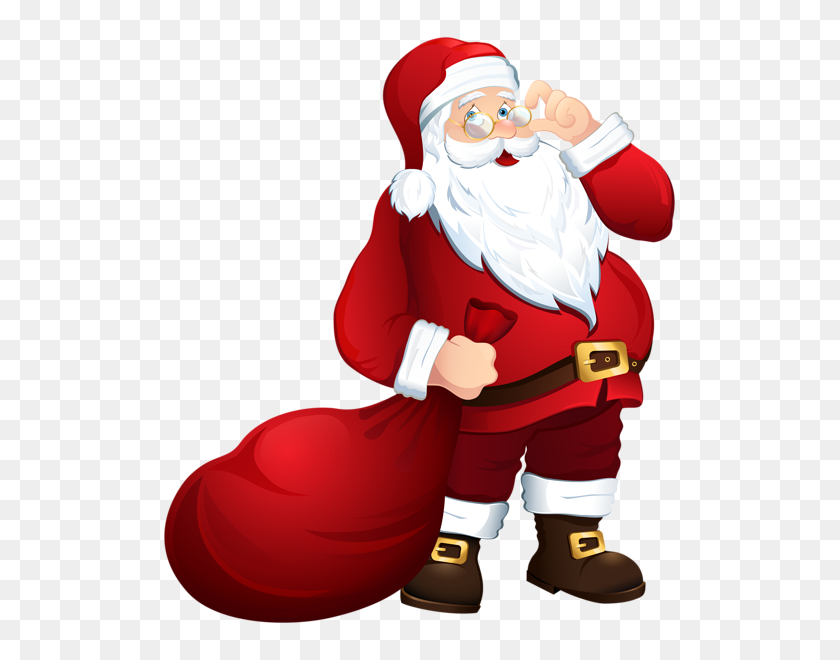 523x600 Santa Claus With Bag Png Clipart Image - Napoleon Clipart