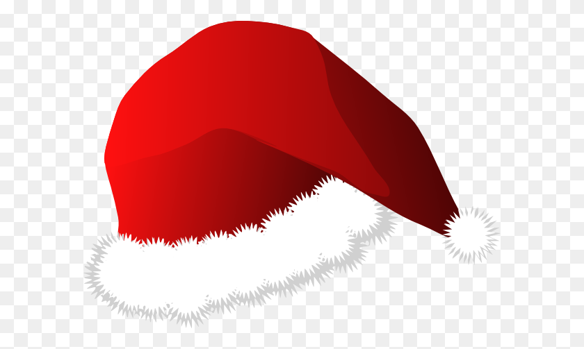 600x443 Santa Hat Cartoon Clip Art - Christmas Background Clipart
