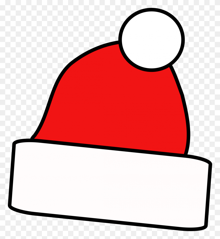 2199x2400 Бесплатные Картинки С Изображением Шляпы Санта-Клауса - Простые Машины Клипарт