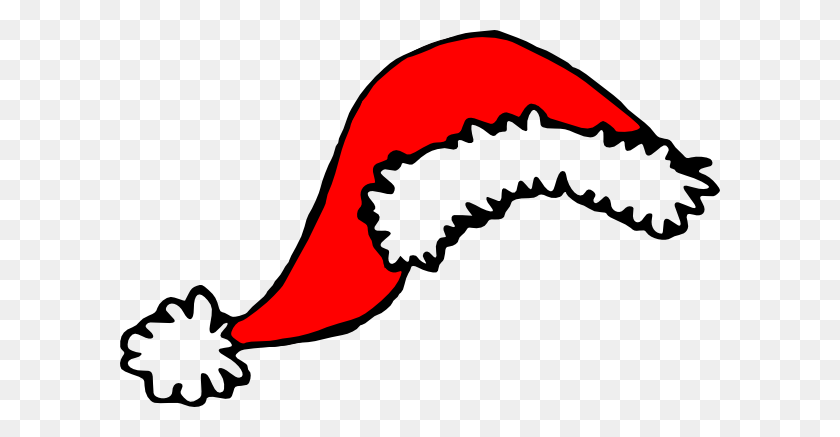 600x377 Santa Hat Clip Art Image Free - The Cat In The Hat Clipart