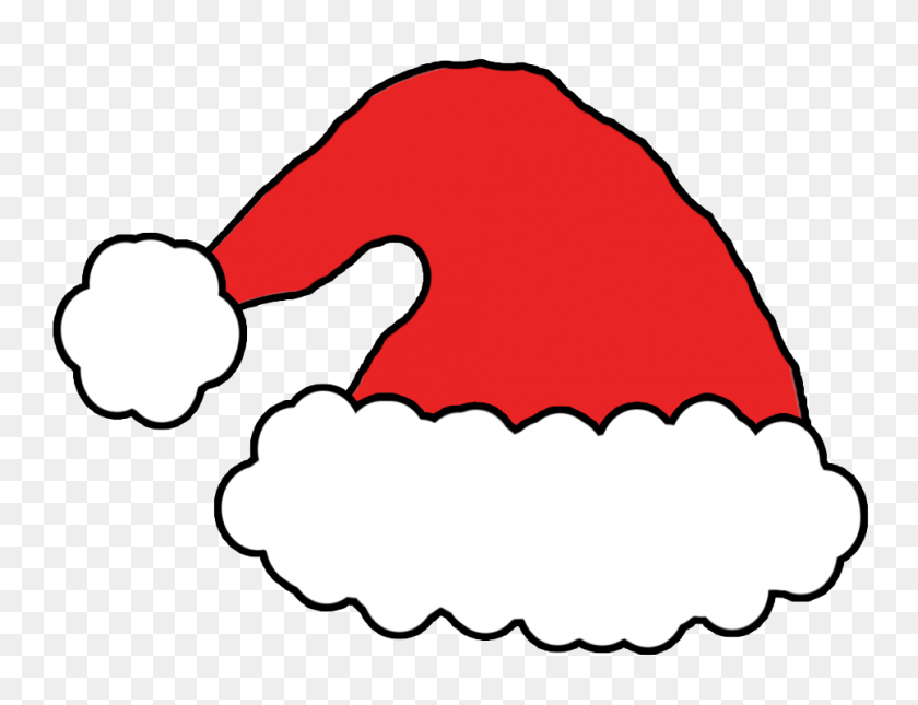 967x726 Sombrero De Santa Clipart Sombrero De Navidad - Flapper Clipart