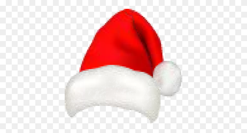 400x393 Шляпа Санта-Клауса На Картинке С Элементами - Шляпа Санта-Клауса Png