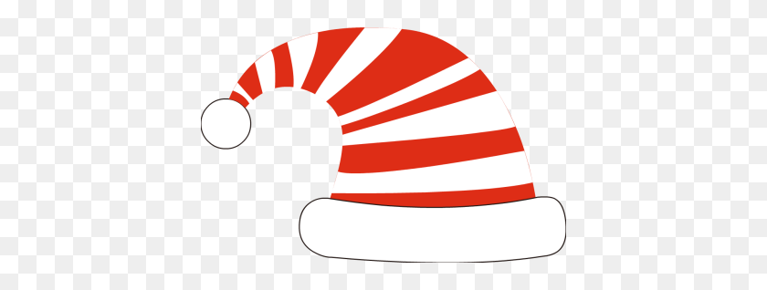 400x258 Santa Hat Outline Clipart Free Clipart - Scarf Clipart Black And White