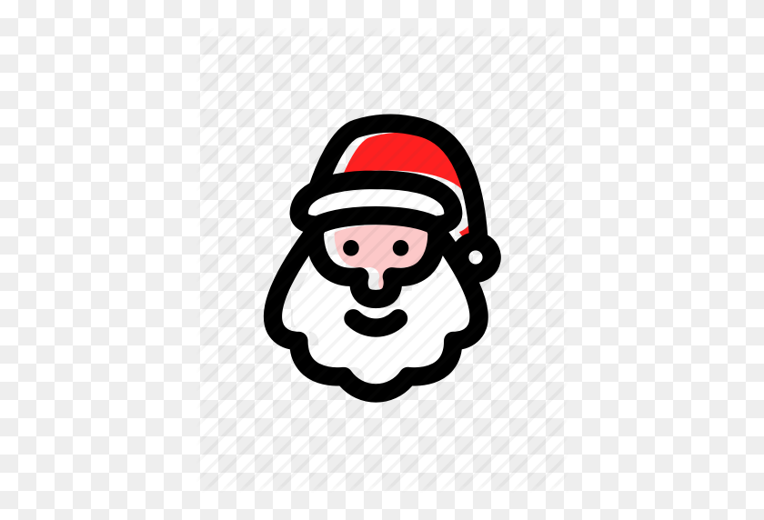 410x512 Santa, Santa Clause Icon - Santa Beard PNG