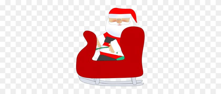 261x300 Santa Sleigh Clipart Santa Sleigh Clip Art Santa Sleigh Image - Santa Sleigh Clipart