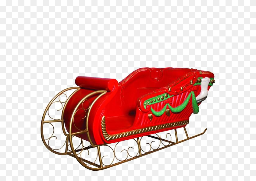 600x536 Santa Sleigh Png Image With Transparent Background Png Arts - Sleigh PNG