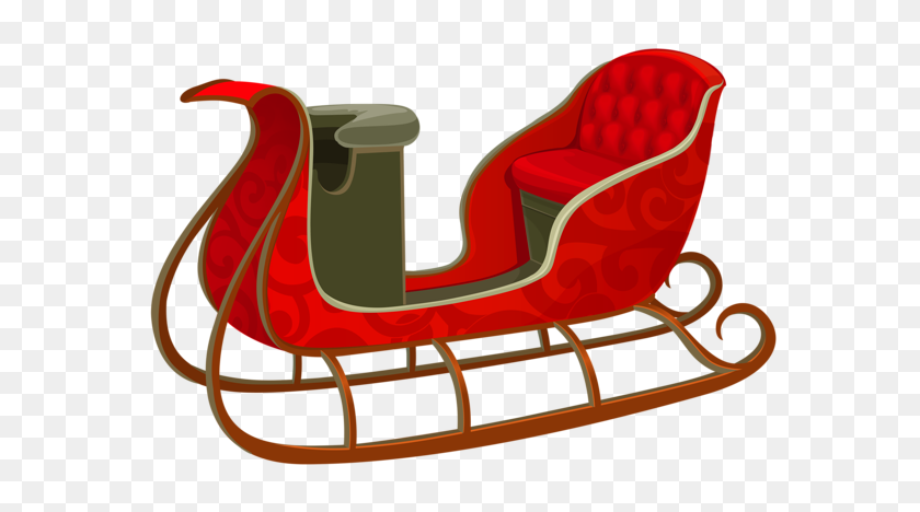600x408 Santa Sleigh Png Images Free Download - Christmas Sleigh Clipart