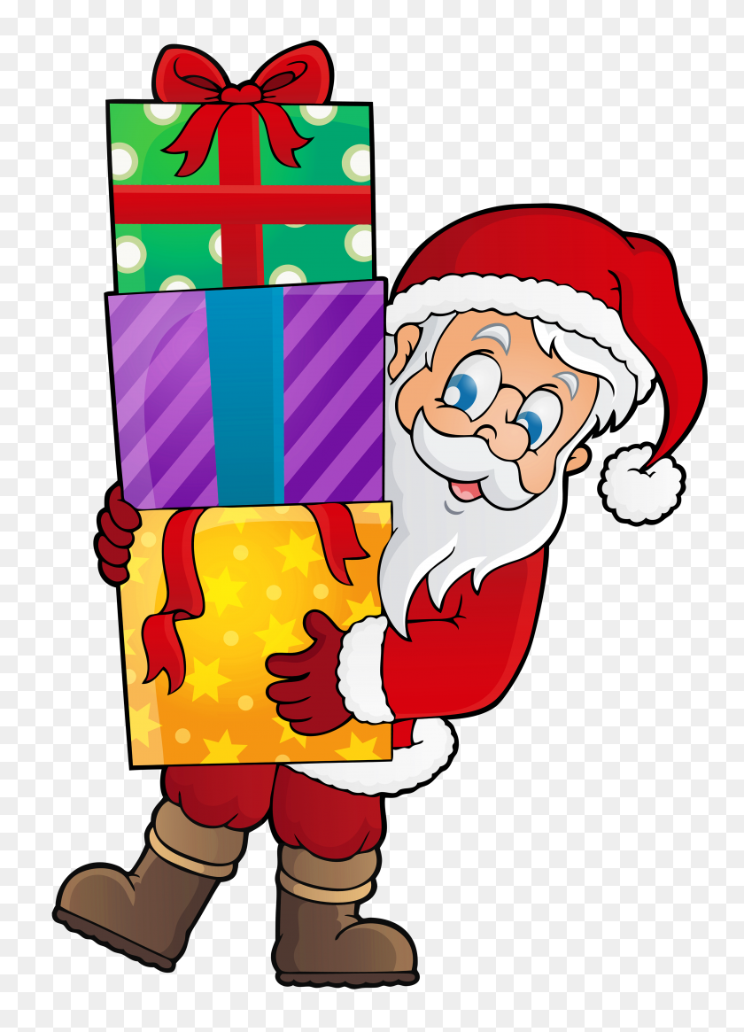 3495x4954 Santa With Presents Clipart Clip Art Images - Sleigh Ride Clipart
