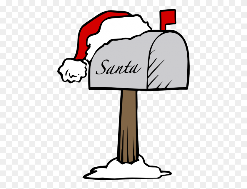 450x583 Santas Mailbox Cricut - North Pole Sign Clipart