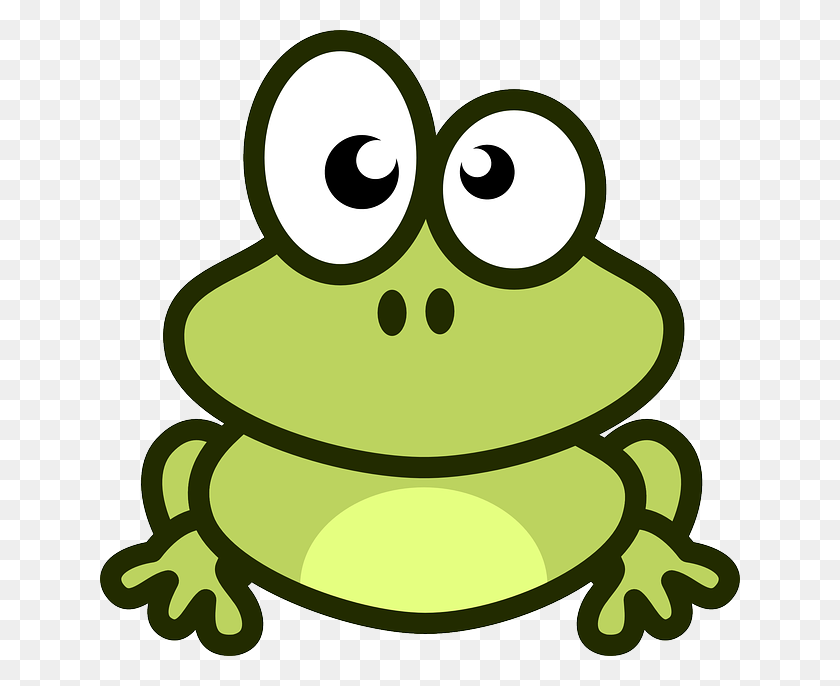 640x626 Sapo Dibujo - Frog Outline Clipart