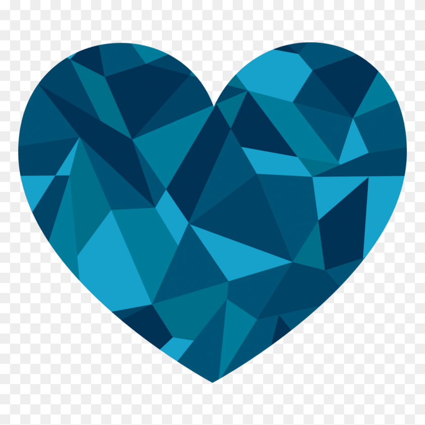 1024x1026 Sapphire Heart Png Image - Blue Heart PNG