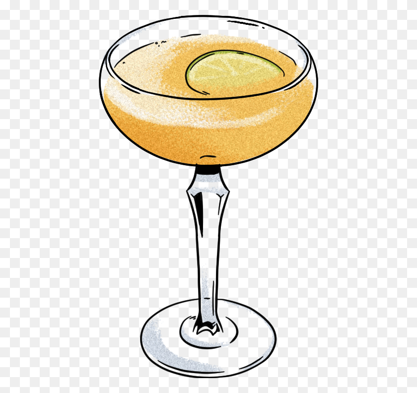 442x732 Меню Напитков Саски Классические Оригинальные Коктейли - Old Fashioned Cocktail Клипарт