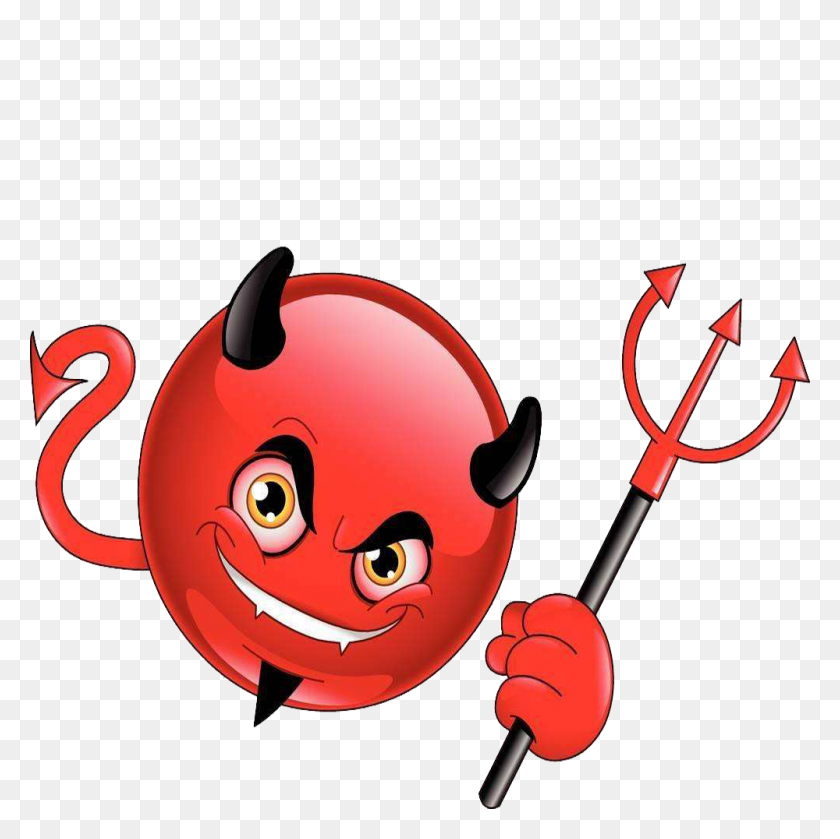 1000x1000 Сатана Клипарт Дьявол Emoji - Сатана Клипарт