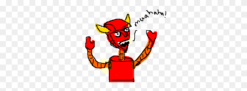 300x250 Satanbot - Clipart Laughing Hysterically