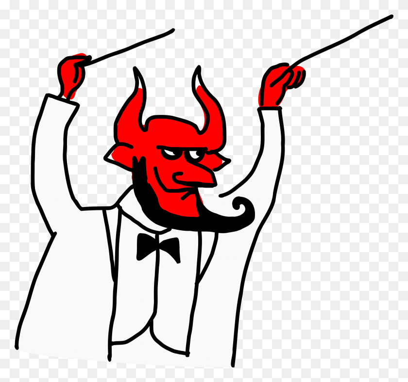 2400x2243 Satanism Clipart Baby Devil - Devil Tail Clipart