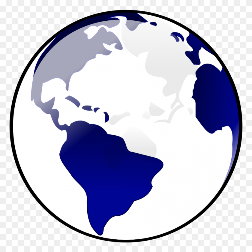 900x900 Satellite Clipart Of Earth - Around The World Clipart