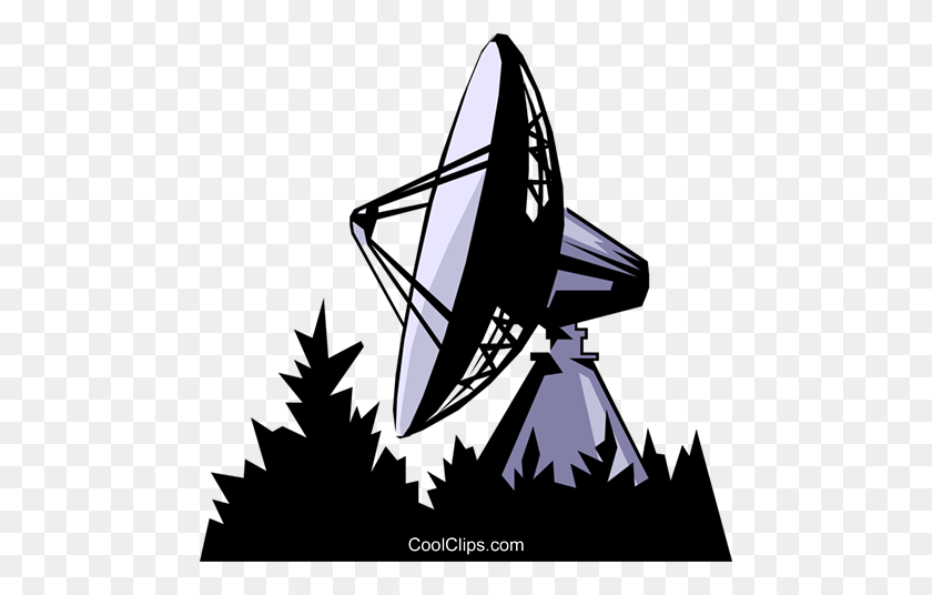 480x476 Satellite Dish Royalty Free Vector Clip Art Illustration - Satellite Dish Clipart