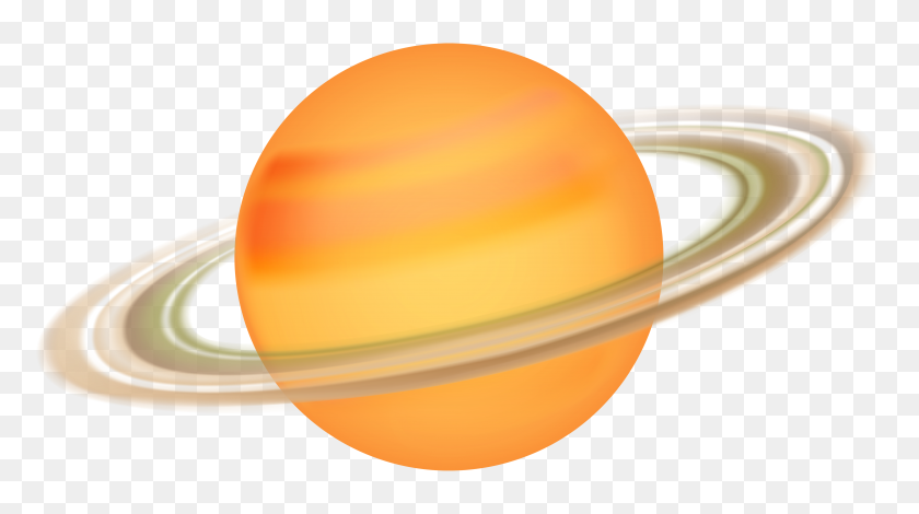 7000x3681 Saturn Png Clip Art - Saturn Clipart Black And White