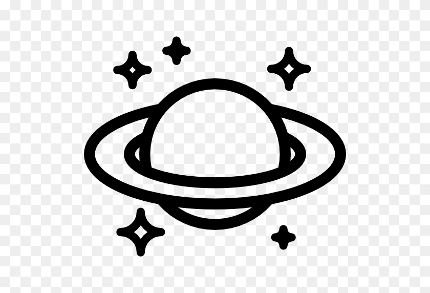 512x512 Saturn, Science, Planet, Astronomy, Solar System Icon - Stars And Planets Clipart