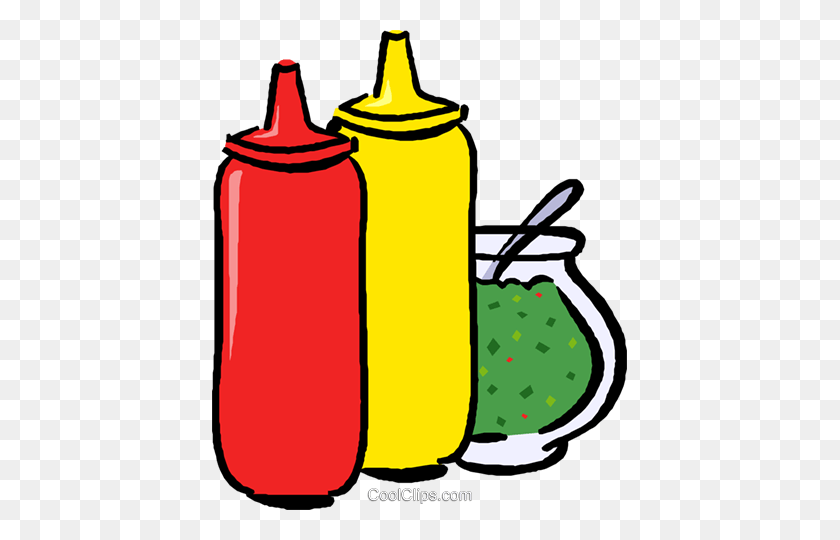 415x480 Sauces Clipart Group With Items - Soy Sauce Clipart