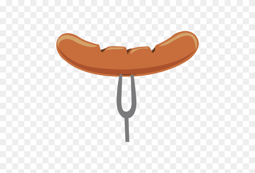 512x512 Sausage Fork Illustration - Sausage PNG