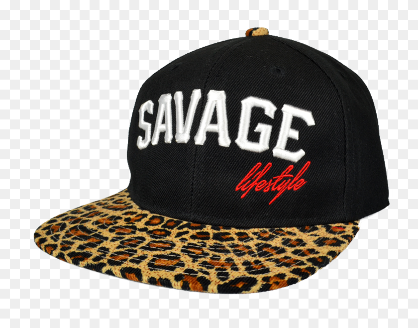 748x599 Savage Lifestyle Script Snapback In Cheetah Print Savage - Cheetah Print PNG