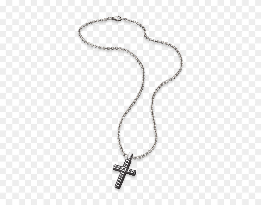 600x600 Save Brave Cross Necklace Bjorn Stainless Steel - Cross Necklace PNG