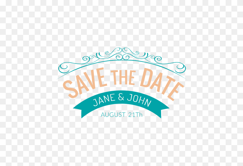 512x512 Save The Date Emblem - Save The Date PNG